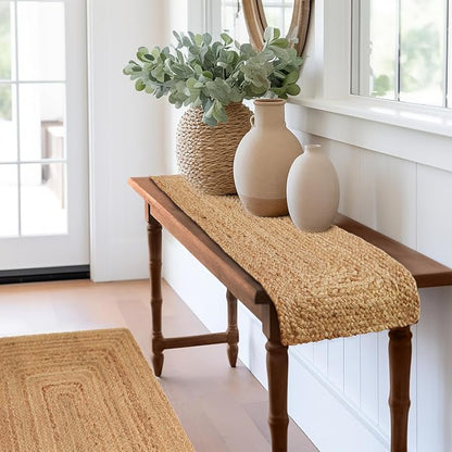 COTTON CRAFT Jute Braided Table Runner - Image 4