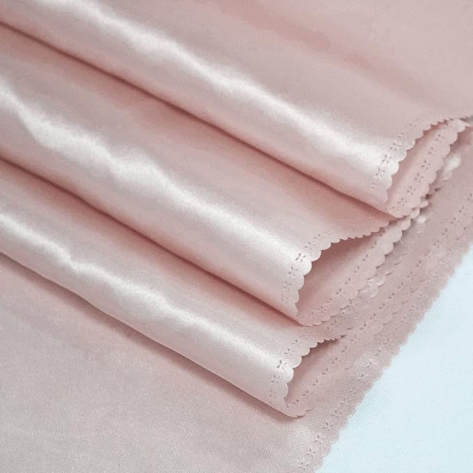 Rose Gold Satin Table Runners 12x108 Inches, 15 Pack | Silk and Smooth Fabric - Image 2