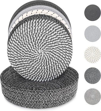 8 Inch Trivets for Hot Dishes, Hot Pots and Pans, Thick Heat Resistant by KITLAB