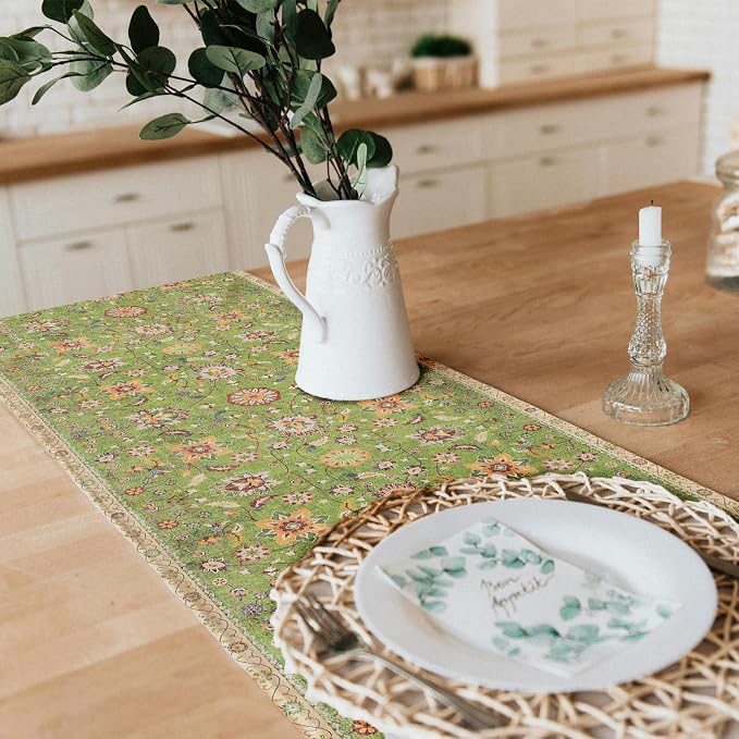 Snycler Table Runner Boho Table Runners Vintage Elegant Farmhouse Table Center - Image 3