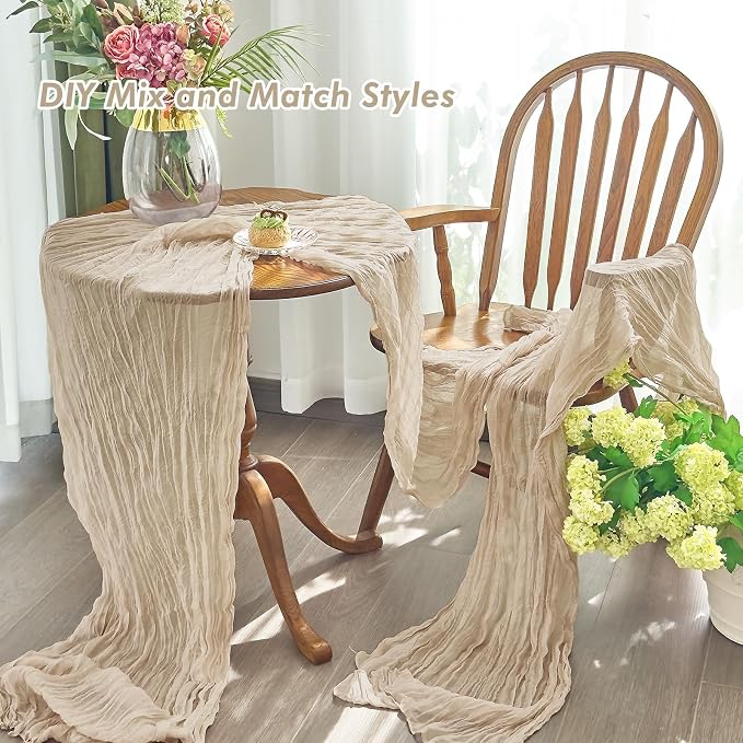 IVAPUPU Nude Table Runner 120 Inches - Image 5
