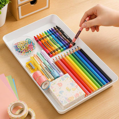 WOWBOX 4-Pack Reusable Plastic Serving Trays - Image 8