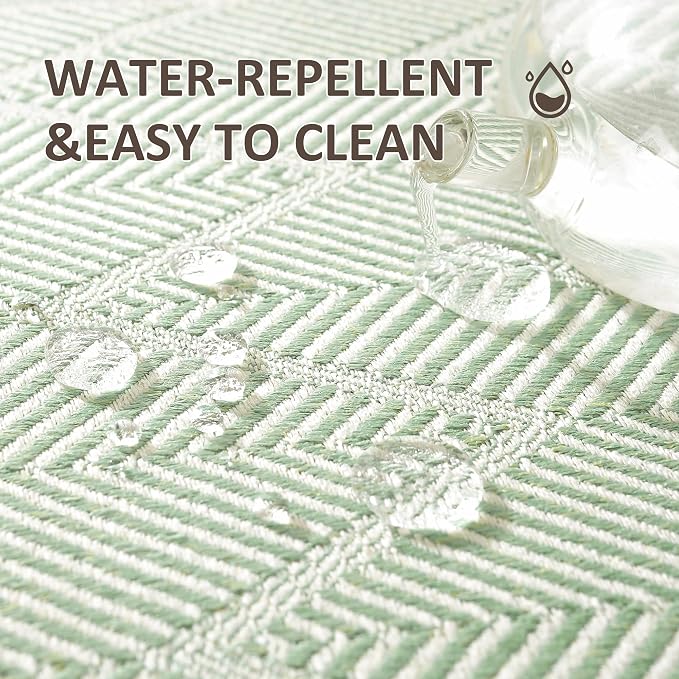 14x18 Geometric Placemats Waterproof Boho Table Mats Tassels | Tired of messy - Image 4