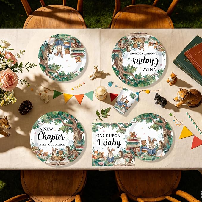 250Pcs Storybook Baby Shower Party Supplies - Image 4