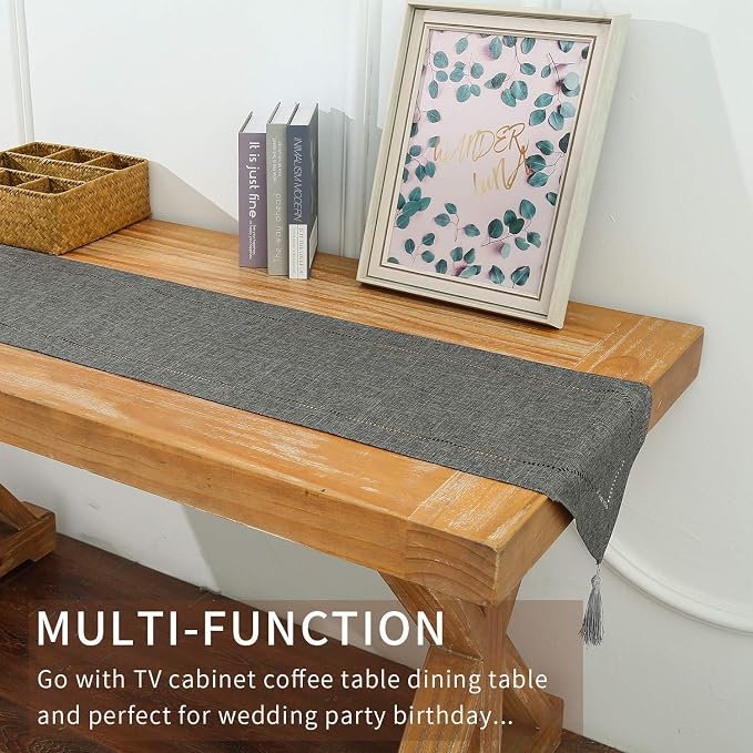 Tosewever Decorative Linen Table Runner - Image 7