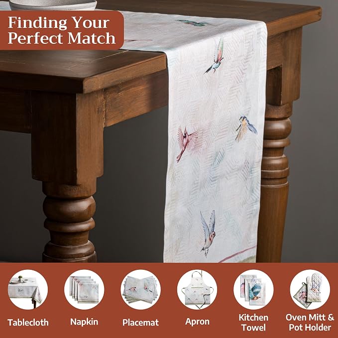 Maison d' Hermine Table Runner 100% Cotton 14.50" x 72" | Table Runners 72 - Image 4