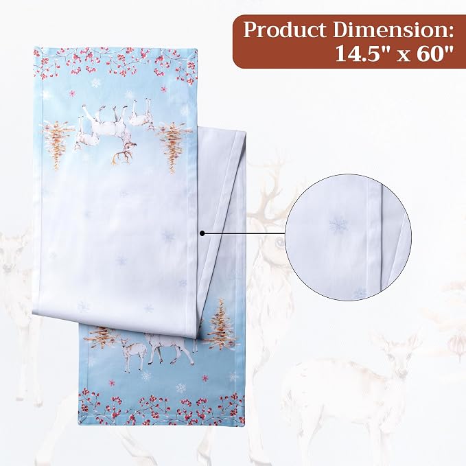 Maison d' Hermine Table Runner 100% Cotton 14.50" x 60" | Table Runners 60 - Image 7