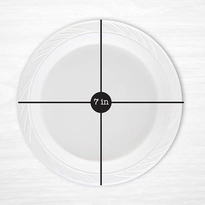 400 Count Disposable 7 Inch White Plastic Plates - Image 2