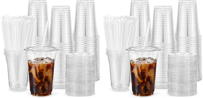 VITEVER [100 Sets - 24oz Plastic Cups by VITEVER