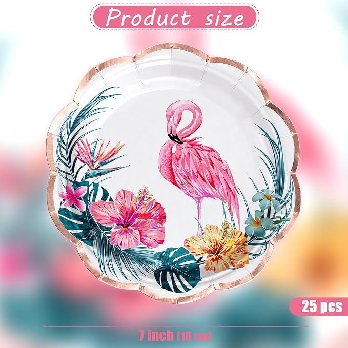 WRAPAHOLIC 25Pcs Summer Paper Plates - Image 2