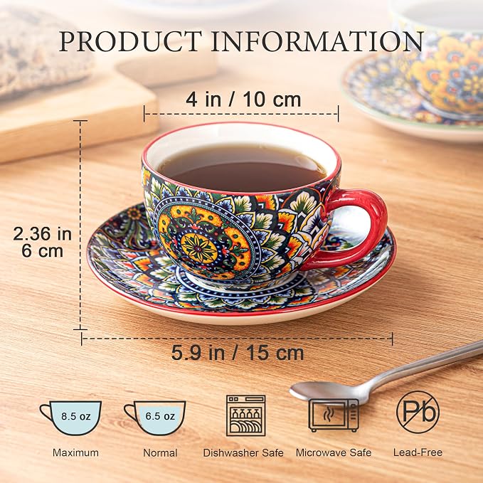 Henten Home Ceramic Tea Cup - Image 2