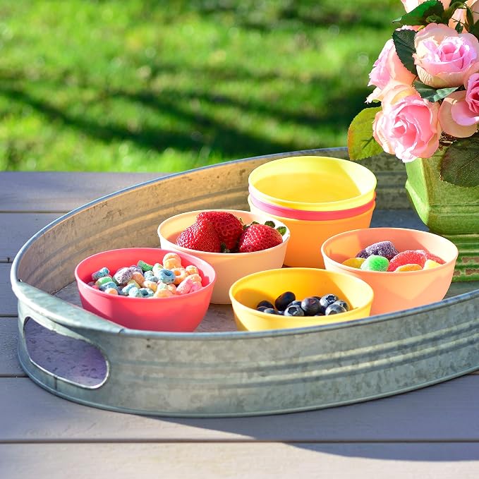 Youngever 9 Pack 10 Ounce Plastic Bowls, Kids Plastic Bowls - Image 5
