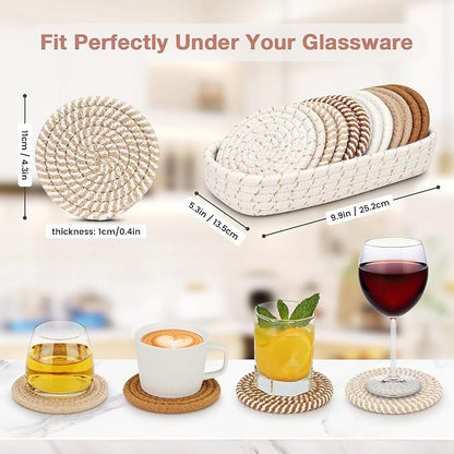 Coasters for Drinks, 12 Pack Coasters, Coaster Set of 6 Color, Suitable for - Image 2