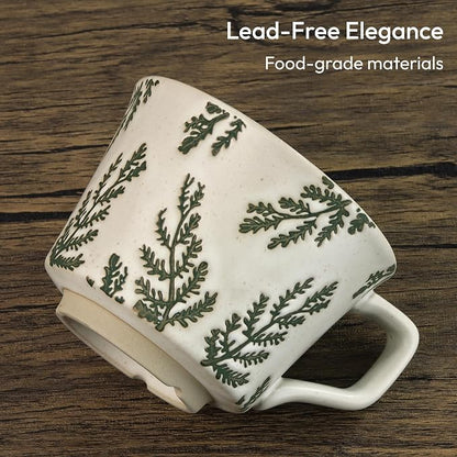 11 oz Ceramic Coffee Mug, Stoneware Teacup - Image 4