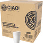 CIAO! 10oz White Paper Hot Cup, Disposable, 90mm Diameter 1,000 Count