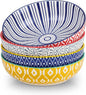 Selamica Ceramic 50 Ounce Pasta Bowls Set of 4, 8.6 Inch Large Salad Bowls by Selamica