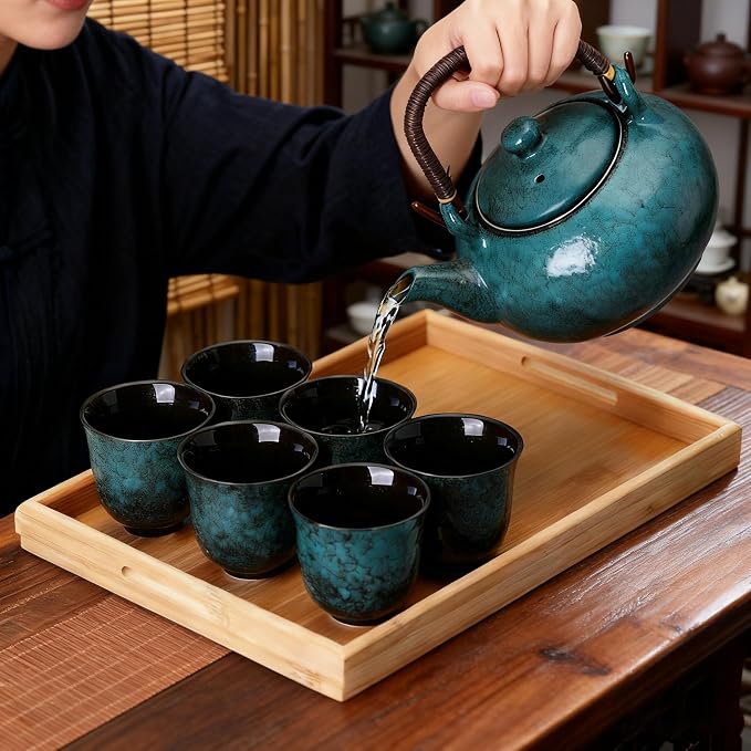 KEYDUACU Japanese Porcelain Gongfu Tea Set, Chinese Asian Style - Image 6