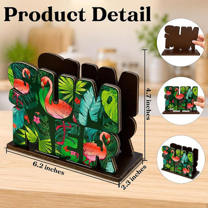 Summer Decor Wood Napkin Holder - Image 2