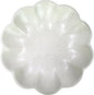 Large Handmade Decorative Bowl decor, Scalloped Pedestal Bowls for Modern Home Decor,Ruffle Decor,Stylish Key Bowl for Entry Table,Decorative Fruit Bowl for Kitchen Counter,Light Gray