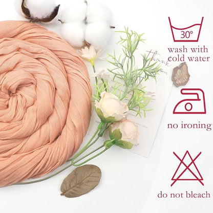 6 Pack Blush Pink Cheesecloth Table Runner 35 x 120 Inch | Boho Gauze Cheese - Image 5