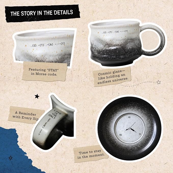 Jottings Ceramic Coffee Mug, Novelty Cappuccino Cup 7 oz, Stay | Funny Mug and - Image 6