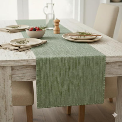 Short Coffee Table Runner Cotton Modern Kitchen Table Runner - Image 8