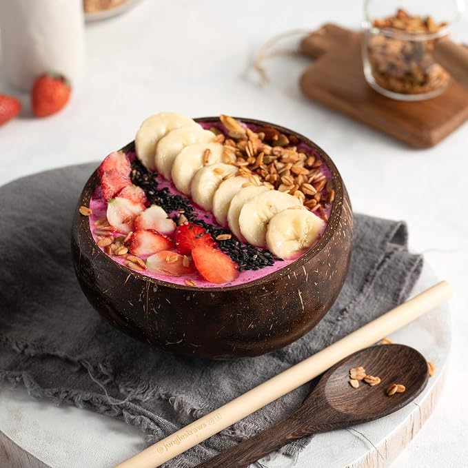 Jungle Culture 1 Coconut Bowl & Spoon - Image 3