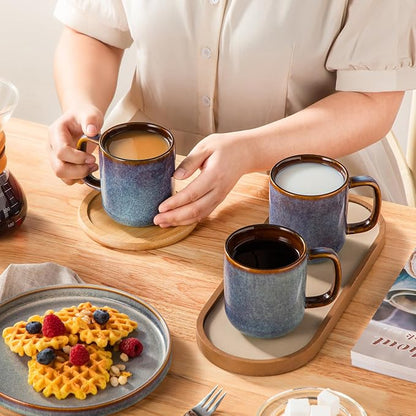 vancasso Coffee Mugs Set of 6, 12 Oz Ceramic Coffee Cups - Image 8