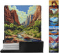 National Parks Coasters Square Leather Drinks Coaster Set by Yopiiefa