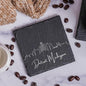 Blue Ridge Mountain Gifts - Detroit MI Skyline Coasters, Set of 4 - Detroit Michigan Souvenir, Slate Coasters with Minimalist Skyline, Housewarming Gift for Friends, Family, & Neighbors