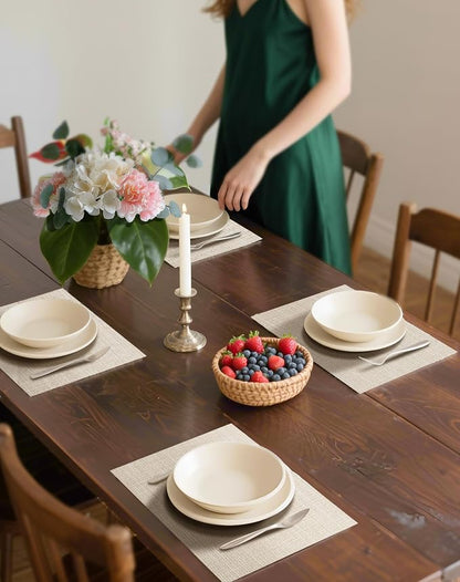 Leetaltree Beige Placemats Set of 12 - Image 3