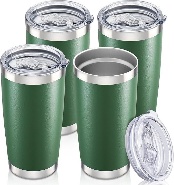20 oz Tumbler with Lid Stainless Steel Insulated Tumblers Bulk Cups Mug | by Orebigo