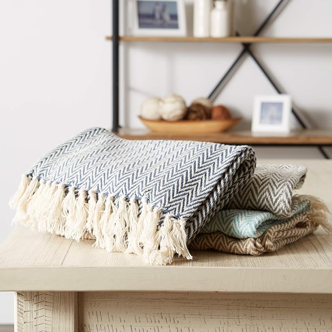 DII Woven Basic Tabletop Collection Chevron Table Runner - Image 6