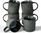 famiware Coffee Mug Set for 6, Star 12 oz Catering Mugs Cup Set by Famiware