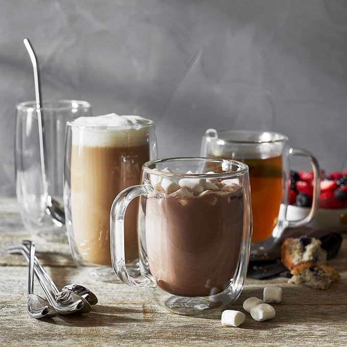 ZWILLING Sorrento Double-Wall Coffee and Beverage 9-pc Glassware Set - Image 3