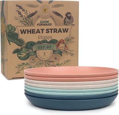 Grow Forward Premium Wheat Straw Plates by GrowForward