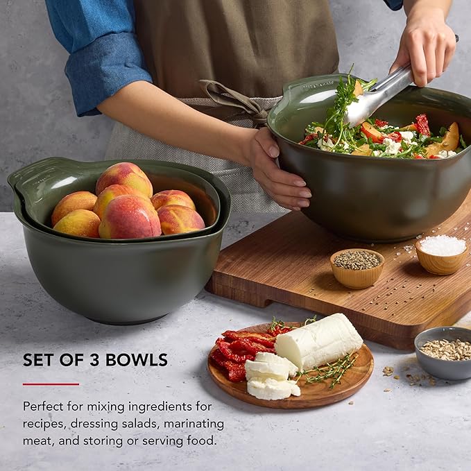 KitchenAid Universal Nesting Plastic Mixing Bowls, 2.5 quart, 3.5 quart - Image 3