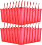 24 Pack Plastic Tumblers with Lids and Straws, Reusable Cups with Lids Plastic by LEIFEOSH