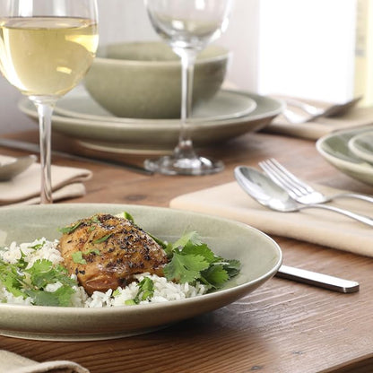 Gibson Elite Castle Peak Plates and Bowls Set, 12-Piece Dinnerware Set - Image 4