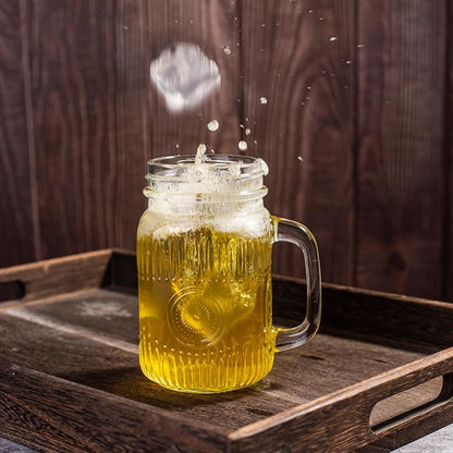 Amzcku vintage Clear Drinking Jar 16 OZ Drinking Jars - Image 4