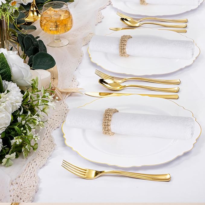 Meplait Napkin Rings Set of 6, Boho Napkins Holders Ring - Image 3