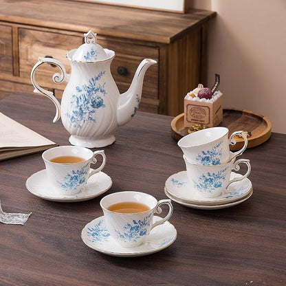 Agyiuns tea cups and saucers ceramic coffee mug 6oz - Image 4