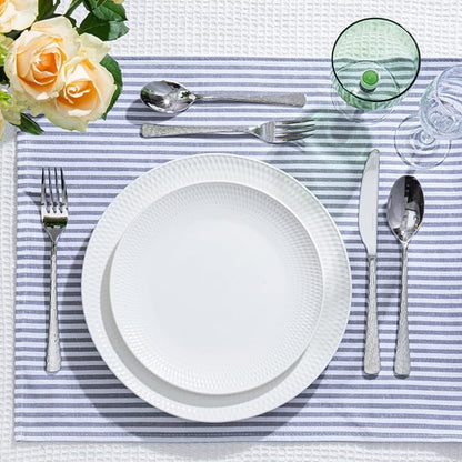 Silverware Set for 8, 40 Piece Flatware Set, 18/10 Stainless Steel | Hammered - Image 8