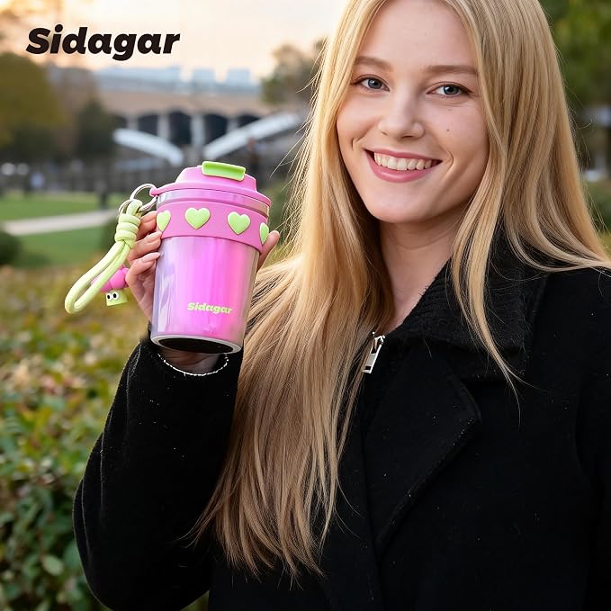SDGA+ 12 oz Travel Coffee Mug Spill Proof Leak Proof, Stainless Steel Thermal - Image 8