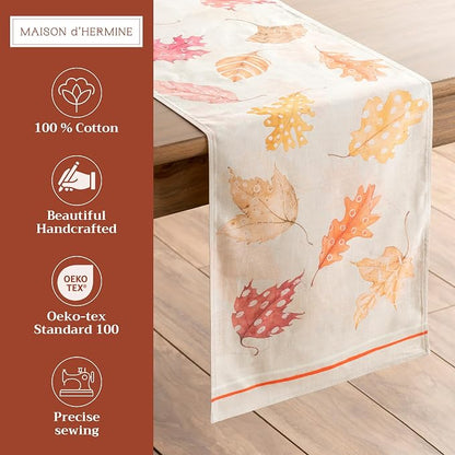 Maison d' Hermine Table Runner 100% Cotton 14.50" x 108" | Table Runners 108 - Image 2