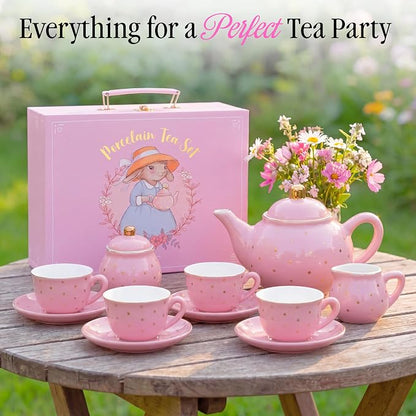 Giggle & Honey® Tea Party Set for Little Girls - Image 6