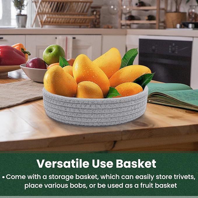 8 Inch Trivets for Hot Dishes, Hot Pots and Pans, Thick Heat Resistant - Image 5