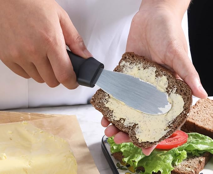 New Star Foodservice Plastic Handle Stainless Steel Butter Spreader - Image 7