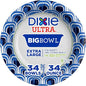 Dixie Ultra Extra Large Paper Bowls, 34 oz, Compostable, Microwave Safe by Dixie%C2%AE