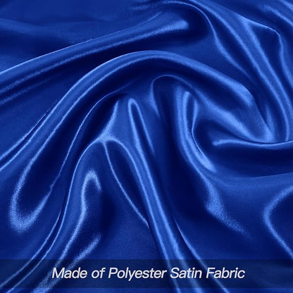 P Pothuiny 12 Pcs Royal Blue Satin Napkins 17 x 17 in, Satin Cloth Napkins | - Image 4